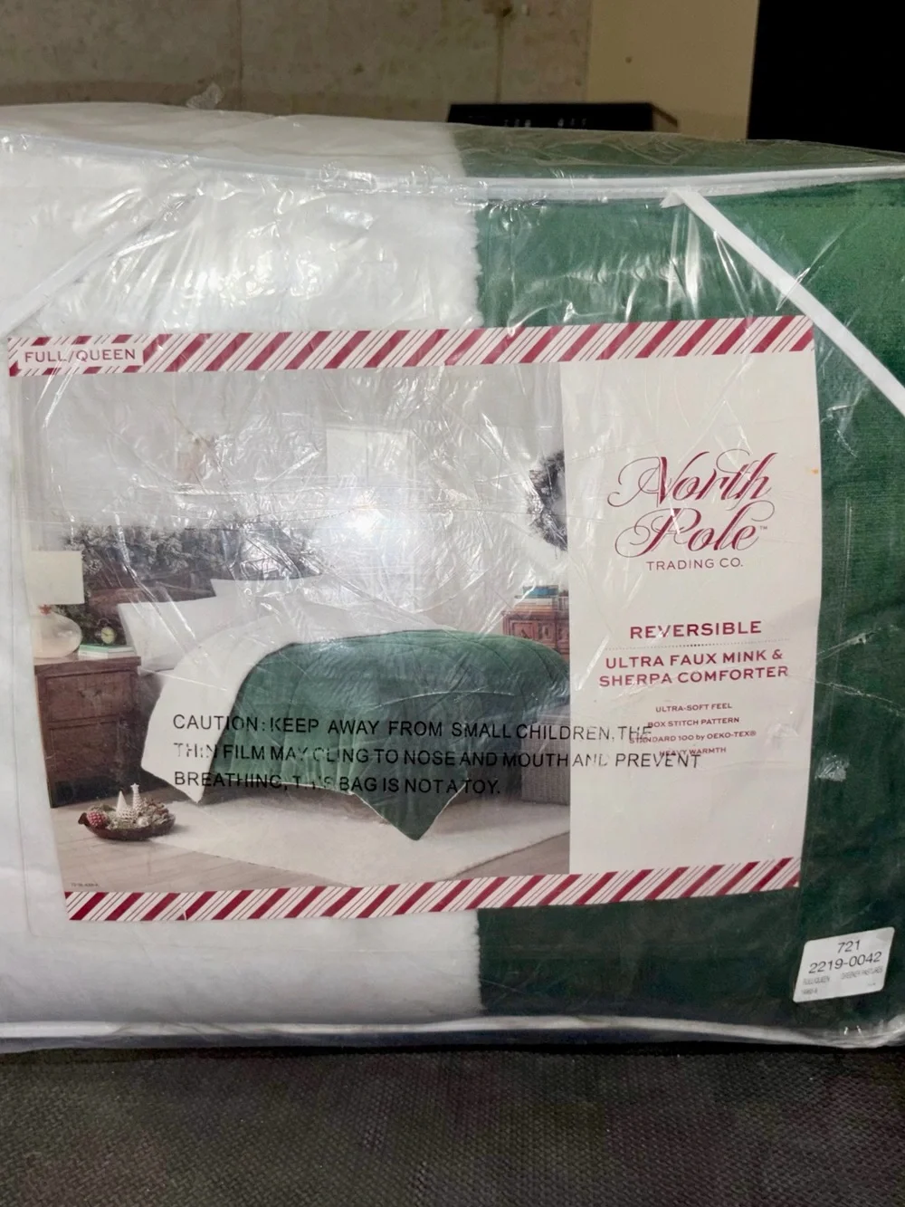 Reversible Faux Mink & Sherpa Comforter